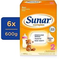 Sunar Complex 2 Pokračovacie dojčenské mlieko 6× 600 g - Dojčenské mlieko