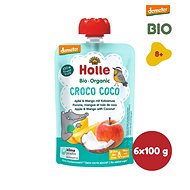 HOLLE Croco Coco BIO jablko mango kokos 6× 100 g - Kapsička pre deti