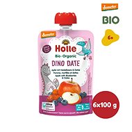 HOLLE Dino Date BIO jablko čučoriedky a datle 6× 100 g