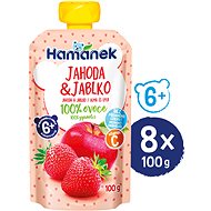 HAMÁNEK Jahoda 8× 100 g - Kapsička pre deti