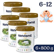 Kendamil Kozie pokračovacie mlieko 2 DHA+ (6× 800 g) - Dojčenské mlieko