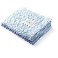 BabyOno bambusová pletená deka 75 × 100 cm, modrá - Detská deka