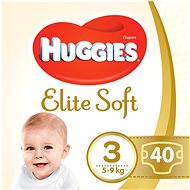 HUGGIES Elite Soft veľkosť 3 (40 ks) - Jednorazové plienky