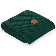 Detská deka CEBA deka pletená v darčekovom balení vlny Emerald, 90 × 90 cm