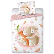 FARO detská bavlnená posteľná bielizeň  Zajačik 100 × 135 cm
