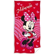 CARBOTEX Minnie Pink Hearts 70 × 140 cm - Detská osuška
