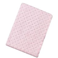 INTERBABY deka extra mäkká guľôčky, ružová - Detská deka