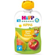 HiPP BIO 100 % ovocie Jablko-Hruška-Banán od uk. 4. mesiaca, 100 g - Kapsička pre deti