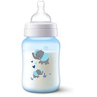Philips AVENT Fľaša Anti-colic 260 ml – modrá slon - Dojčenská fľaša