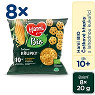 Hami Bio šošovicové chrumky s kukuricou 8× 20 g, 10+ - Chrumky pre deti