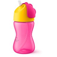 Philips AVENT Hrnček s ohybnou slamkou 300 ml, dievča - Detská fľaša na pitie