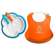Babybjörn Jedálenská súprava oranžová/tyrkysová