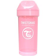 TWISTSHAKE fľaša pre deti 360 ml pastelovo ružová - Detská fľaša na pitie