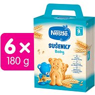 NESTLÉ Baby sušienky 6× 180 g - Sušienky pre deti