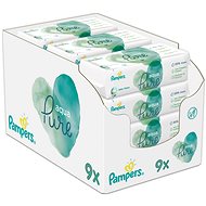 PAMPERS Aqua Pure, vlhčené obrúsky,  9× 48 ks - Detské vlhčené obrúsky