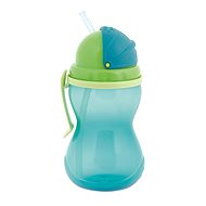 Detská fľaša na pitie Canpol babies Fľaša športová so slamkou 370 ml modrá