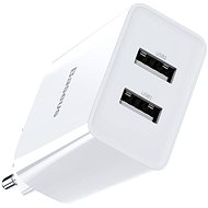 Nabíjačka do siete Baseus Speed Mini QC Dual USB Quick Charger 10,5 W White