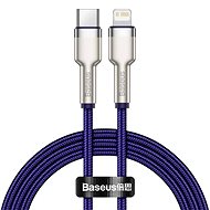 Basesu Cafule Series nabíjací/dátový kábel USB-C na Lightning PD 20 W 2 m, fialový