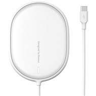 Baseus Light Magnetic Wireless Charger na iPhone 12 Series White - Bezdrôtová nabíjačka