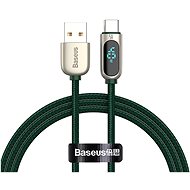 Baseus Display Fast Charging Data Cable USB to Type-C 5A 2 m Green