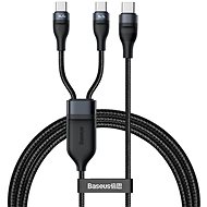 Baseus Flash Series Fast Charging Data Cable Type-C to Dual USB-C 100 W 1,5 m Black - Dátový kábel