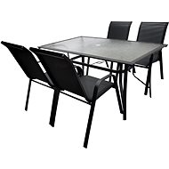 La Proromance Garden Table G47 + 4 ks Garden Chair T12 Anthracite - Záhradný stôl