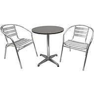 La Proromance Bistro Table 001 + 2 ks Bistro Chair 001 Aluminium - Záhradný stôl