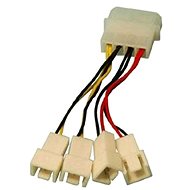 OEM 1x 4-pin konektor --> 2x 3-pin konektor 5 V a 2x 3-pin konektor 12 V - Redukcia