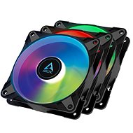 ARCTIC P12 PWM PST A-RGB 0 dB Value pack (3 ks) Black - Ventilátor do PC