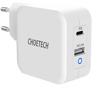 Nabíjačka do siete ChoeTech GaN Mini 65 W Fast Charger White