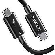Dátový kábel Choetech Thunderbolt 4 USB-C 40 Gbps Cable 0,8 m Black