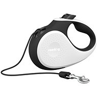 Reedog Senza Premium samonavíjacie vodítko M 20 kg / 5 m lanko / bielo-čierne - Vodítko