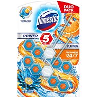 DOMESTOS Power 5 Blue Lotus & Orange 2× 55 g - WC blok
