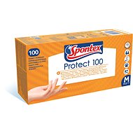 SPONTEX Protect veľ. M, 100 ks - Gumené rukavice