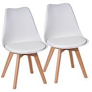 Jedálenská stolička SCANDINAVIA ECONOMY biela, set 2 ks - Jedálenská stolička