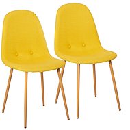 Jedálenská stolička LISA žltá, set 2 ks - Jedálenská stolička
