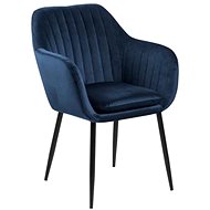Jedálenská stolička FUTURE COMFORT VELVET modrá - Jedálenská stolička