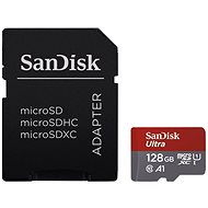SanDisk MicroSDXC 128 GB Ultra Android Class 10 A1 UHS-I + SD adaptér