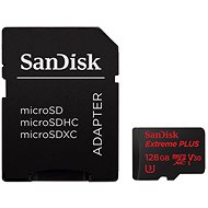 SanDisk MicroSDXC 128 GB Extreme Plus Class 10 UHS-I (V30) + SD adaptér