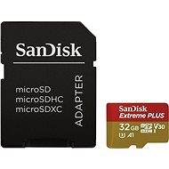 SanDisk microSDHC 32 GB Extreme Plus A1 UHS-I (V30) + SD adaptér