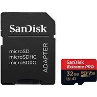 SanDisk micro SDHC 32 GB Extreme Pro A1 UHS-I (V30) + SD adaptér - Pamäťová karta