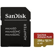 SanDisk MicroSDXC 256 GB Extreme Plus A2 UHS-I (V30) U3 + SD adaptér - Pamäťová karta
