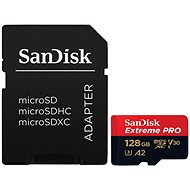 Pamäťová karta SanDisk MicroSDXC 128GB Extreme Pro A2 UHS-I (V30) U3 + SD adaptér