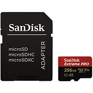 Pamäťová karta SanDisk microSDXC 256 GB Extreme Pro A2 UHS-I (V30) U3 + SD adaptér