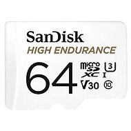 Pamäťová karta SanDisk microSDXC 64GB High Endurance Video U3 V30 + SD adaptér
