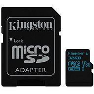 Kingston Canvas Go! MicroSDHC 32 GB UHS-I U3 + SD adaptér