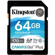 Kingston Canvas Go! Plus SDXC 64GB + SD adaptér - Pamäťová karta