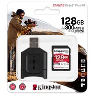 Kingston Canvas React Plus SDXC 128GB + SD adaptér a čítačka kariet - Pamäťová karta