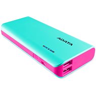 ADATA PT100 Power Bank 10 000 mAh tyrkysovo-ružový
