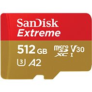 SanDisk microSDXC 512GB Extreme + Rescue PRO Deluxe + SD adaptér - Pamäťová karta